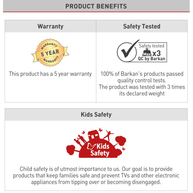 Barkan BM80 – uchwyt ścienny do urządzeń multimedialnych