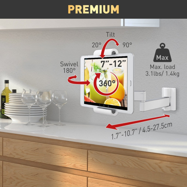 Barkan T54 uchwyt ścienny do tabletu 7-12"