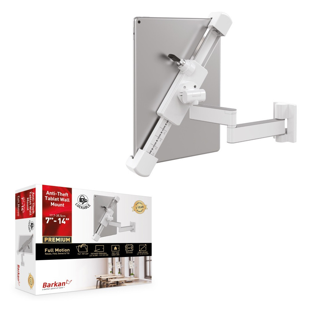 Barkan T72VL – uchwyt do tabletu 7–14″ z blokadą