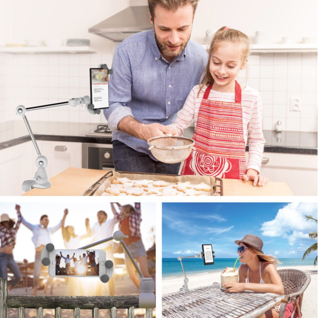 Statyw składany do telefonu/tabletu 4-12" obrotowy