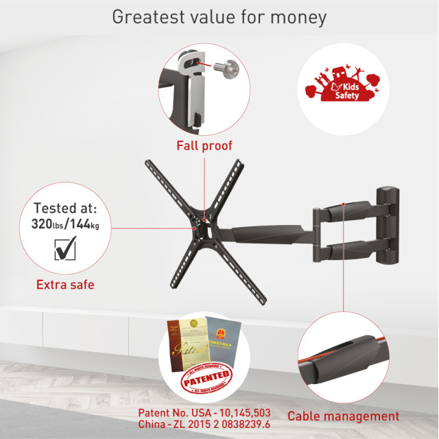 Barkan BM343XL uchwyt TV obrotowy 13-65"