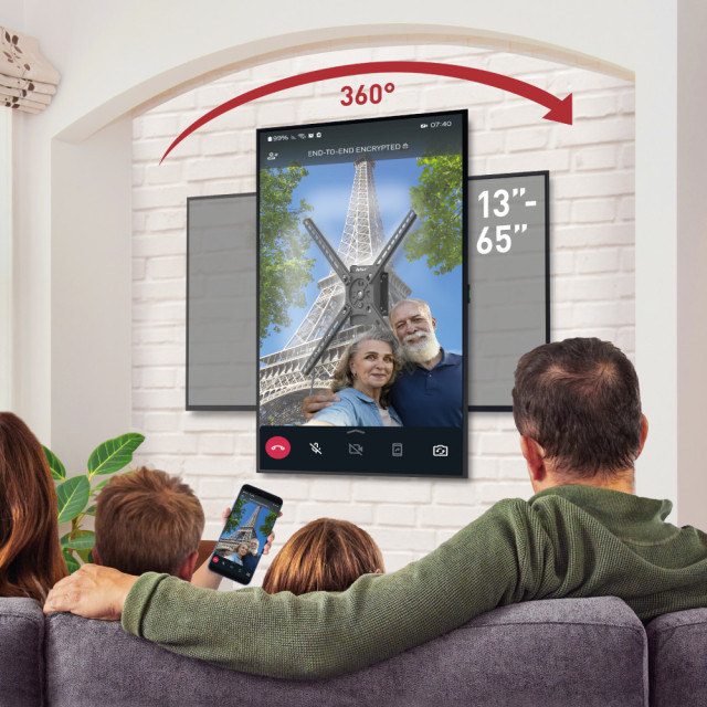 Barkan BM300R Uchwyt TV 13–65 cali z obrotem 360°
