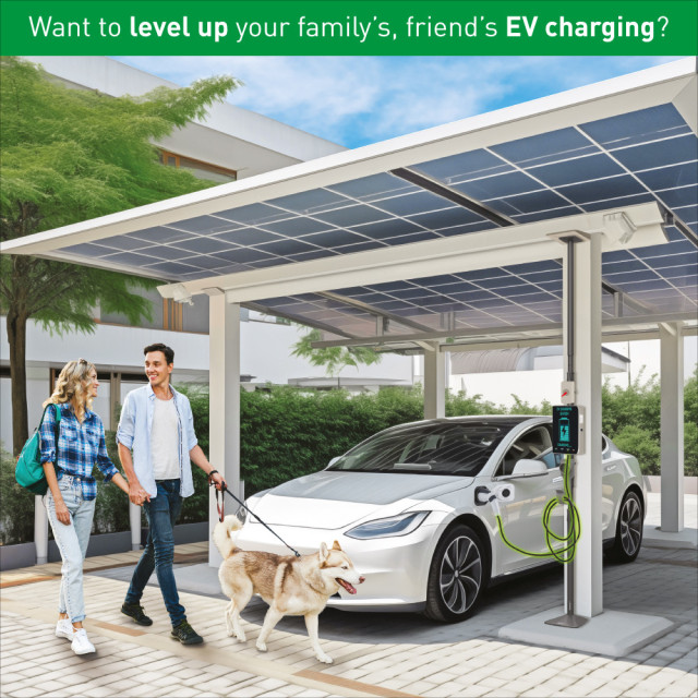 Słupek montażowy rozporowy 240-350cm do ładowarki samochodowej