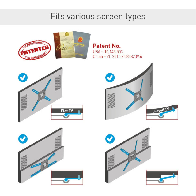 Stojak wolnostojący regulowany do telewizora 13-83" 50kg