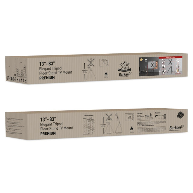 Barkan DTP410 tripod TV 13–83 cali, 50 kg