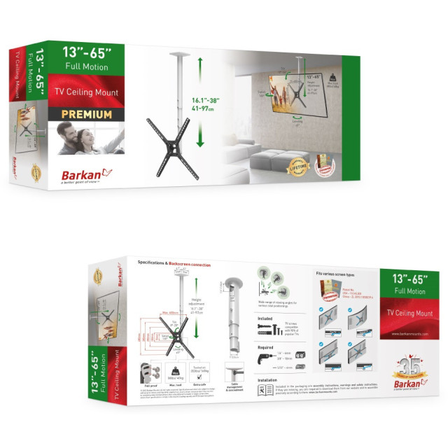 Barkan 3500 uchwyt sufitowy regulowany do TV