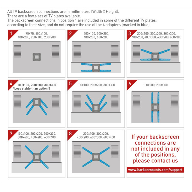 Stojak podłogowy regulowany do telewizora 13-86" 56kg przykręcany do podłogi