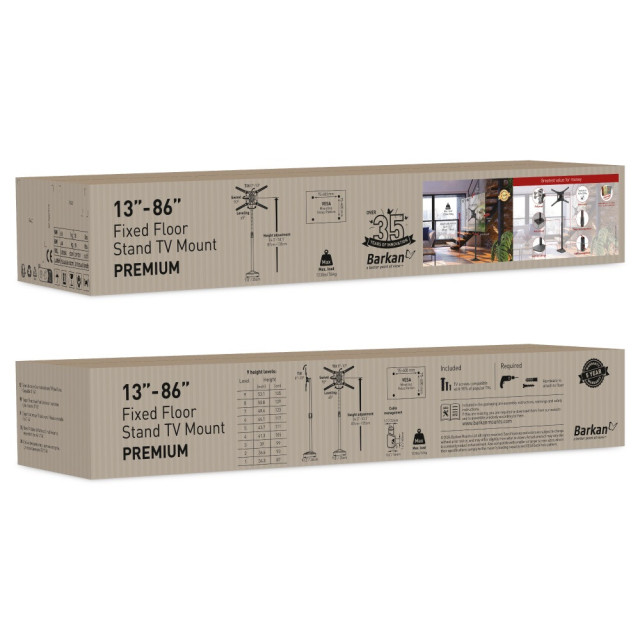 Barkan FS420 stojak podłogowy TV 13–86″ do 56 kg