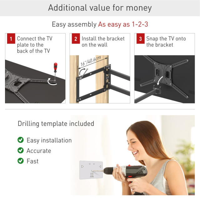 Barkan 4400 uchwyt ścienny obrotowy do TV 13-83"