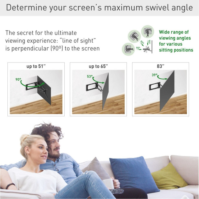 Barkan 4400 uchwyt ścienny obrotowy do TV 13-83"