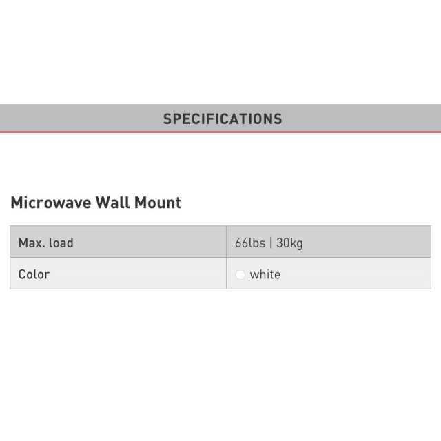 Półka ścienna na mikrofalówkę regulowana 29-42cm