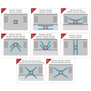 Barkan BM564L - uchwyt do TV 55-100" do 70 kg
