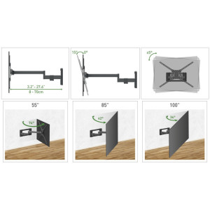 Barkan BM564L - uchwyt do TV 55-100" do 70 kg