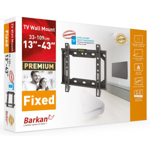 Barkan E202+ Uchwyt TV slim 13–43 cali, 40 kg