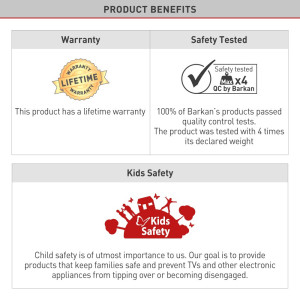 Barkan E202+ uchwyt ścienny slim 13-43 cali
