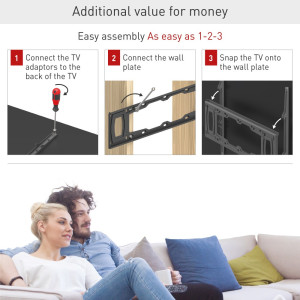 Barkan E400+ uchwyt ścienny slim 13-90" 60 kg