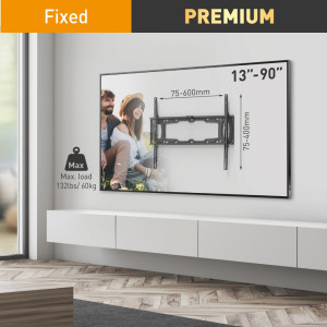 Barkan E400+ – Stały uchwyt TV slim 32–90 cali
