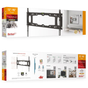 Barkan E400+ uchwyt ścienny slim 13-90" 60 kg