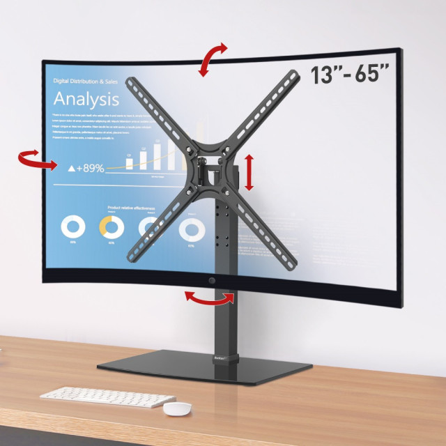 Podstawa skrętna pod monitor/telewizor 13-65" 36kg