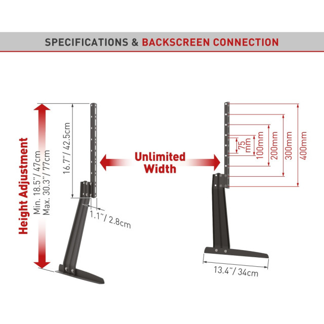 Podstawa wolnostojąca pod telewizor/monitor 13-70" 50kg