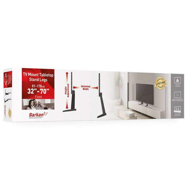 Barkan S40 – podstawa TV i monitor 13–70 cali, 50 kg