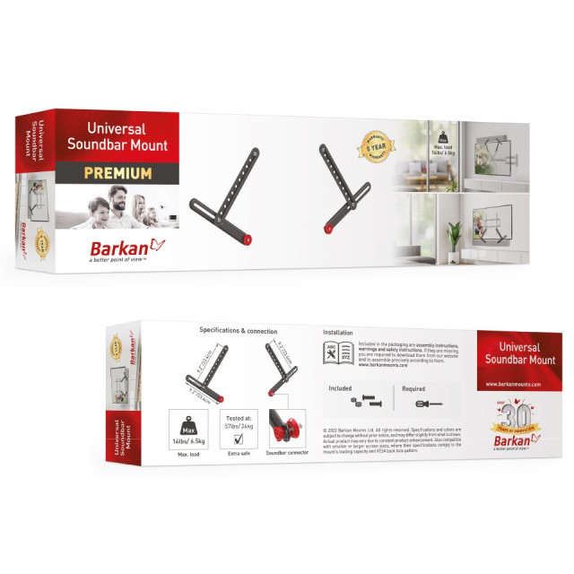 Barkan E820 uchwyt do soundbara pod TV VESA